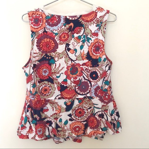 DONATED Anthro Deletta Amalia Peplum Top M - Picture 5 of 8